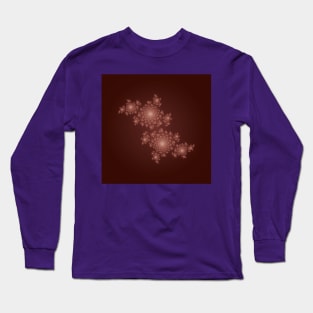 Fractal Coral - Red / Maroon Long Sleeve T-Shirt